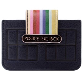 Dr Who Public Call Police Box with Rainbow Wallet Card Holder, Blue