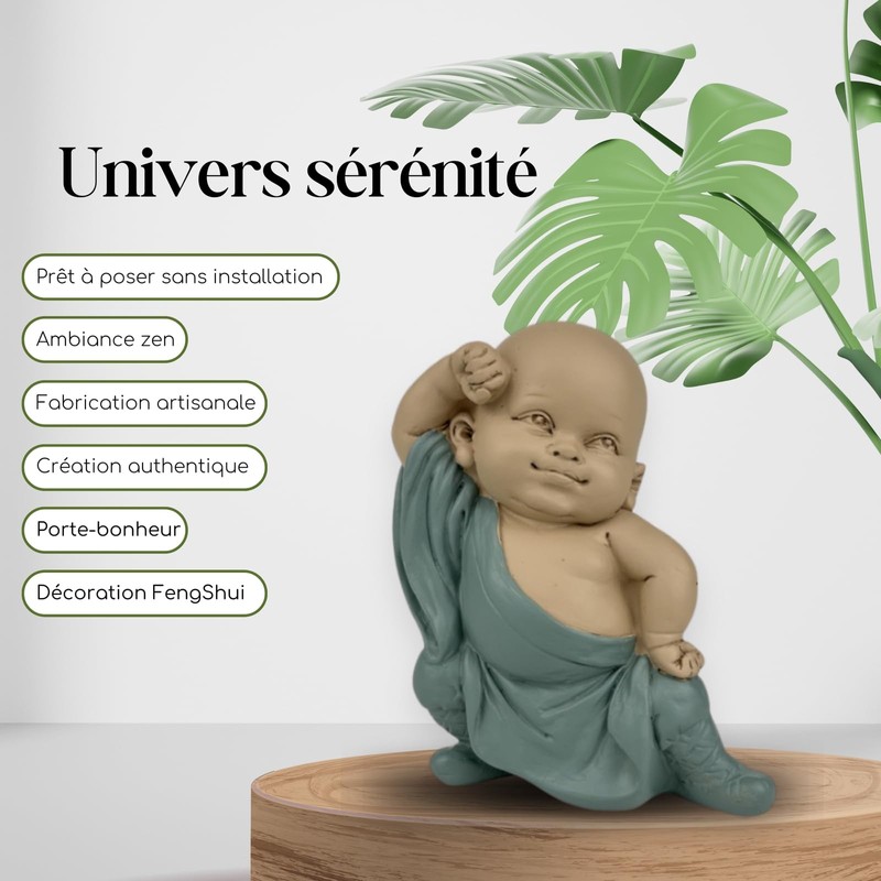 Typical Buddha Statue - GongFu 2 - Baby Buddha Symbolically