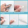 Self-Adhesive Cable Clips Organizer Drop Wire Holder Cord Management, Max