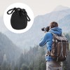 PATIKIL Camera Lens Bag Set, 4 Pcs Drawstring Lens Pouch