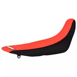 Honda 2021-2024 Honda CRF 300L Seat Cover By Enjoy MFG BLACK / BRIGHT RED GRIPPER #305