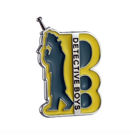 Cosplay Badge Detective Badge Boys Detective Badge Communicator Anime Alloy Brooch Play Costume Cosplay Props Accessories Gift Boys Girls Kids Unisex Clasp with 2pcs
