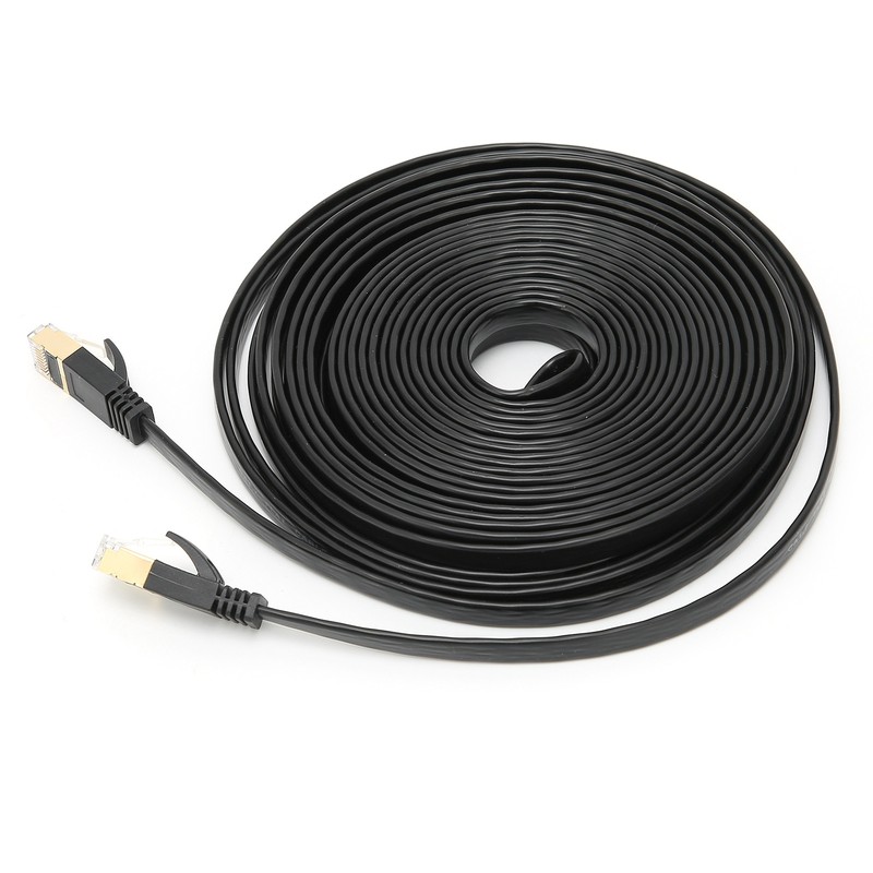 Network Cable 10 Gigabit Double Shielded CAT7 8‑Core Twisted Pair