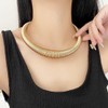 Danshinbow Punk Elasticity Spring Necklace Hollow Hospital Choker Adjustable Necklace,