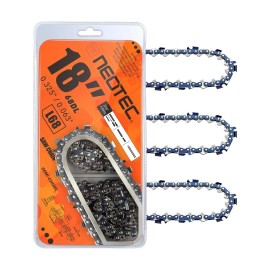 NEOTEC 20'' inch Chainsaw Chain 3/8"LP .050" 72DL Full Chisel for Stihl MS391 MS311 455