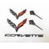 GM 5PC 2014-2019 Corvette C7 Gloss Black Front & Rear