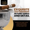 Stinky Cigar Tall Cigar Ashtray with 4 Stirrups | Hammered