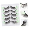 Healeved 5pairs Artificial Eyelashes Individual Lash Extensions Fake Lashes for