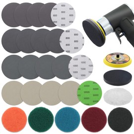 VIBRATITE 21 Pieces Headlight Restoration Set for Electric Drill, Car Polishing Kit for Restoring Dull Faded Headlight for Car and Motorcycle