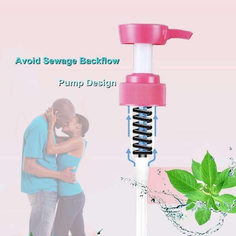 600ml Vaginal Cleaner- Enema Douche Vaginal Cleaning Kit, 5 Nozzltips-Reusable