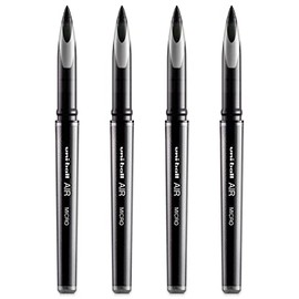 uni-ball AIR Micro - 0.5mm Fine Rollerball - 4 Pack - Black - UBA-188-M
