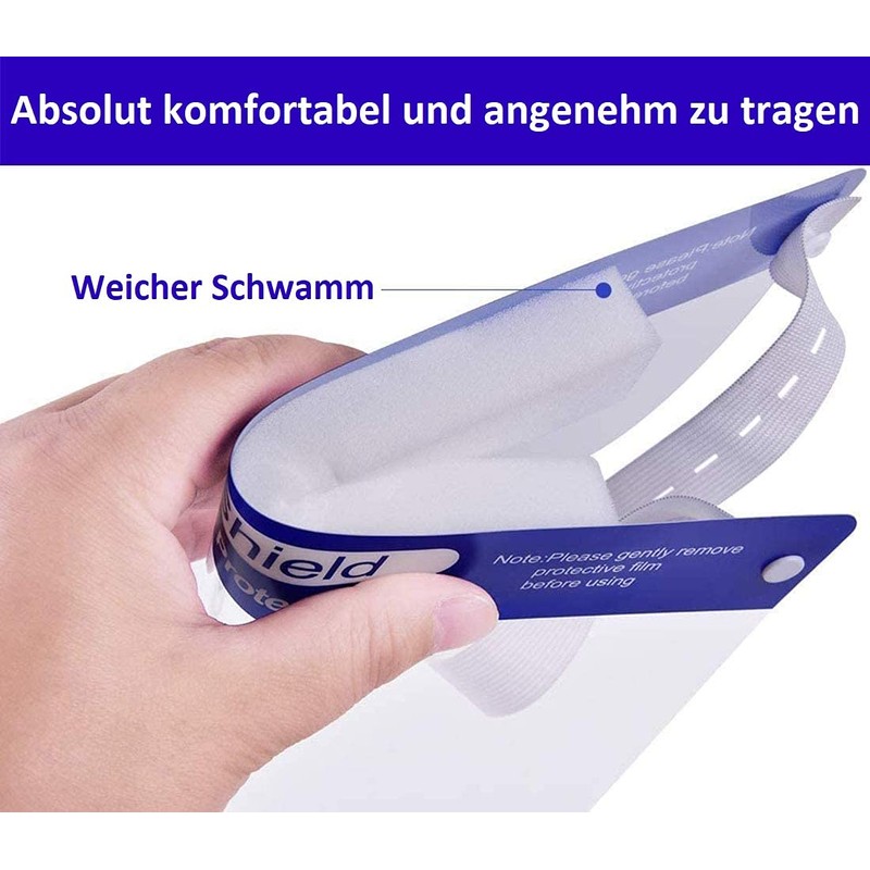 DOCTOR-SAN Face Shield Face Shield Face Visor Spit Protection (2)