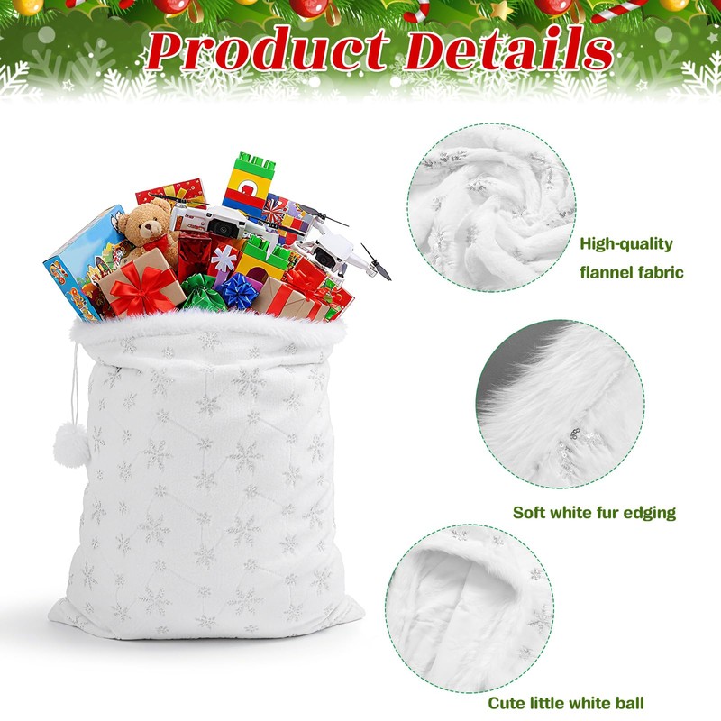 Shappy Large Sequin Christmas Santa Gift Sack