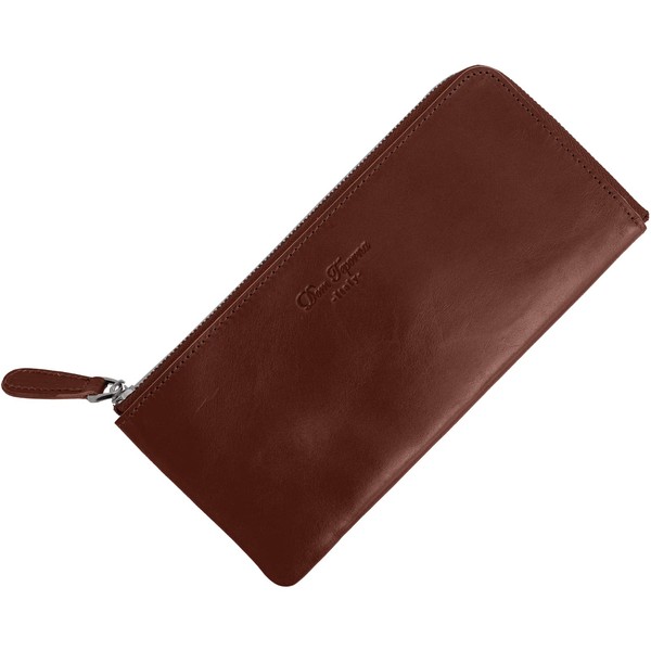 Dom Teporna Italy Two-Sided Zippered Wallet Genuine Leather Italian Leather