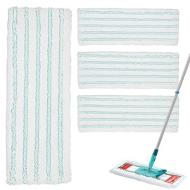 Yeria Mop Cover, Microfibre Mop Cover for All Floors, Floor Mop Replacement Cover Set for Leifheit Clean Twist M Ergo Micro Duo Floor Mop Replacement Accessories (4)