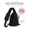 Brusttasche Damen Sling Bag Herren mit RFID-Blockierung Anti Diebstahl Tasche