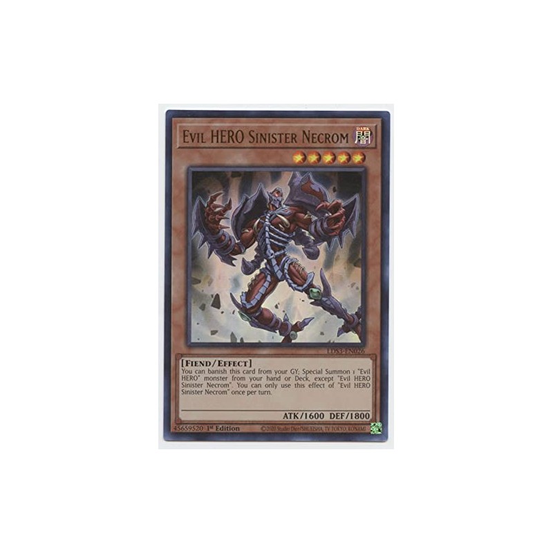 Evil Hero Sinister Necrom - LDS3-EN026 - Ultra Rare -