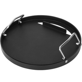 Full Size Griddle Inserts for Weber 14" Charcoal Grills Smokey Joe/Smokey Joe Premium/Smokey Mountain Cooker Smoker, Flat Top Griddle for Small Big Green Egg Grills, Replacement Part for Weber 7431