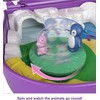 Polly Pocket Elephant Adventure Compact, Animal Theme with Micro Polly