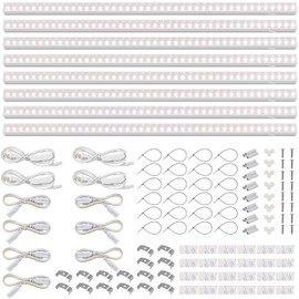 Barrina Barrina T5 Grow Light, Full Spectrum LED Grow Lights for Indoor Plants, 3ft 128W (8 x 16W, 800W Equivalent) Plant Light, Grow Lights for Seed Starting, Plug and Play, Pinkish White, 8-Pack