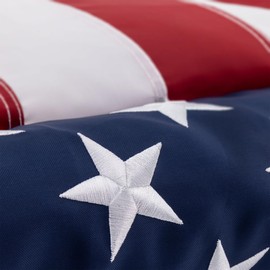 2 Pack American Flag | American Flags for Outside 3x5 | Heavy‑Duty - Premium Weatherproof Outdoor Nylon with Embroidered Stars & Sewn Stripes