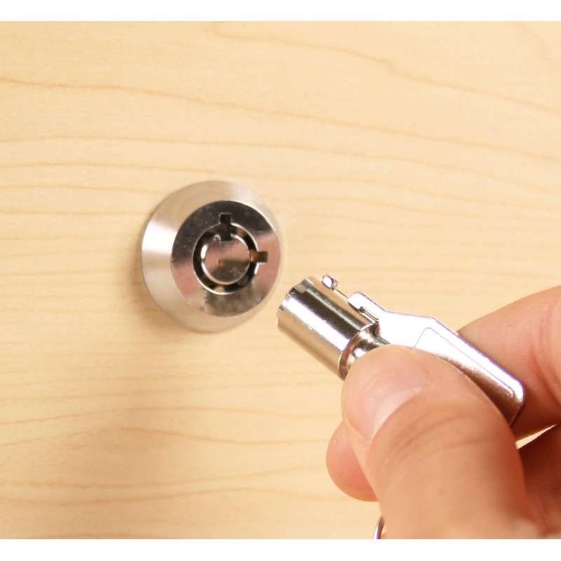 FJM Security 2400AS-KD Tubular Cam Lock with 5/8" Cylinder and