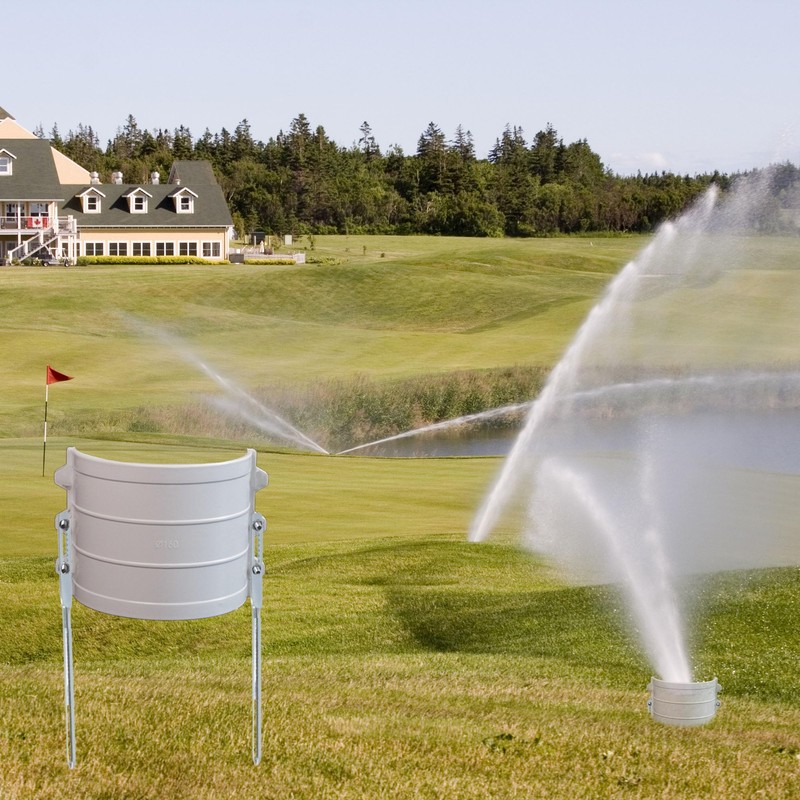 2PC Sprinkler Guard,White Sprinkler Splash Shield Overspray Protector Guard,Sprinkler Head