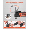 3Amps Corded Oscillating Multi Tool with 6 Variable Speeds 15000-22000