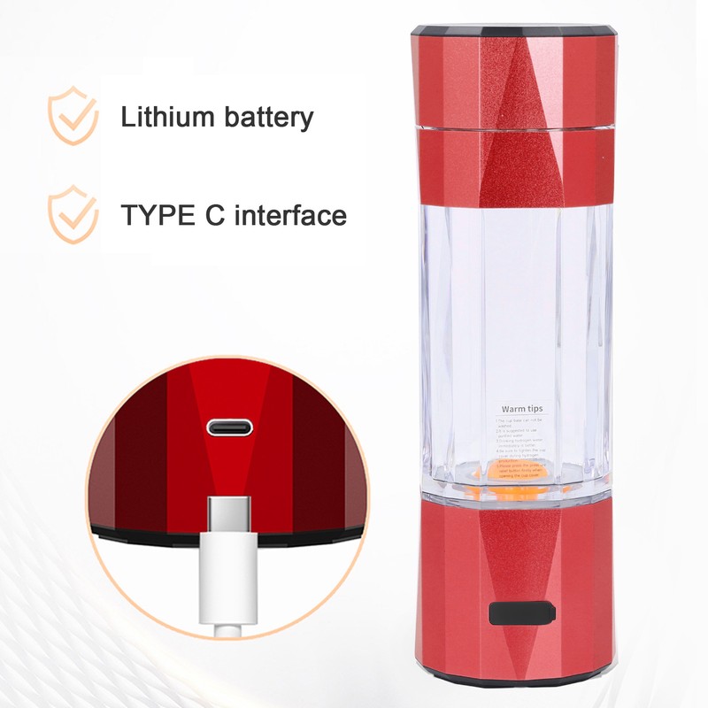 Hydrogen Water Bottle 6000 to 8000 PPB Portable Rechargeable Quick