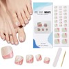 Boloshine 26Pcs Halbgehärtete UV Gel Nagelfolie, Glänzend Selbstklebend Nagelfolie Für