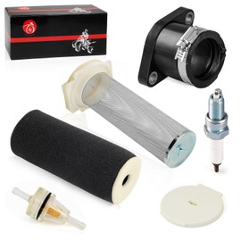 Air Filter Guide End Cap Kit Spark Plug Intake Manifold For Yamaha Raptor 350 YFM350 2004-2013