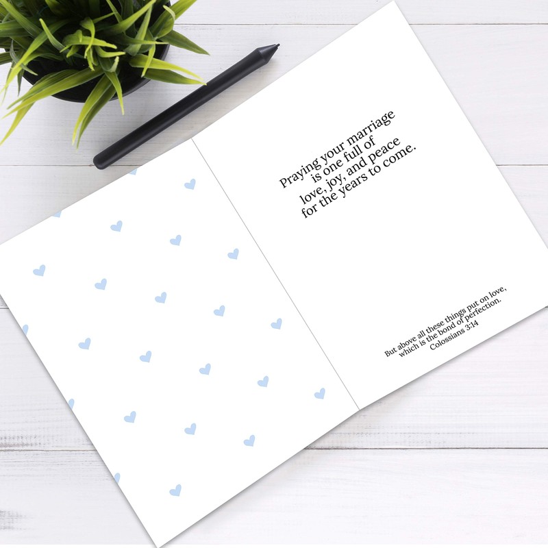 Christian Bridal Shower Card for Christian Bride 5x7Inch Card Christian