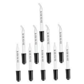 Gatuida 40pcs Glass Dropper Straight-tip Bent-tip Essential Oils Pipettes for Accurate Measurement Reusable Easy to Clean Eye Droppers