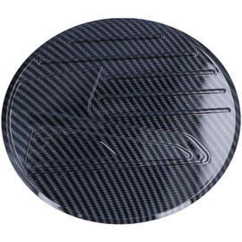 Fuel Tank Cover Trim Gas Cap Lid Carbon Fiber Style Decoration for Mazda CX-30 2020-2021