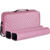 C&H Solutions “Purple Pink”Quilted PU Leather Mahjong Carry Bag with
