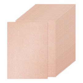 PATIKIL 40Sheets Rose Gold Glitter Cardstock Paper, A4(8.3x11.7 Inch) 250gsm Premium Sparkly Paper Craft Cardstock Paper for Scrapbook Card Making DIY Art Projects Wedding Party