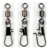 JSHANMEI ®100pcs/lot Ball Bearing Rolling Swivel with Interlock Snap Fishing
