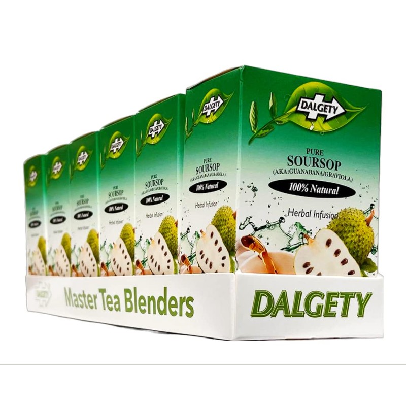 Dalgety Pure Soursop Herbal Infusion 6x40g Cartons (6 Pack) 100%