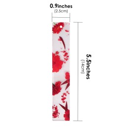 10 Pack Acrylic Flower Book Marker, Transparent Floral Book Marks with Colorful Tassels, Clear Dried Flower Bookmark Page Markers Holder