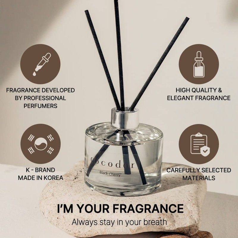COCODOR Signature Reed Diffuser Set/White Jasmine / 6.7oz /1 Pack/Home