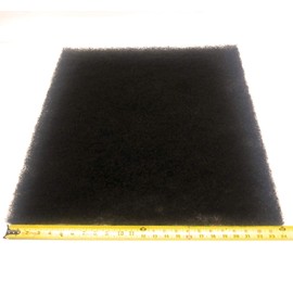 The Filter Pro Black Coarse Filter Media, 1.25" Thick, 24" x 24" Pads, 2 Pack, Perfect for Aquariums, Ponds or Water Gardens, Made in USA