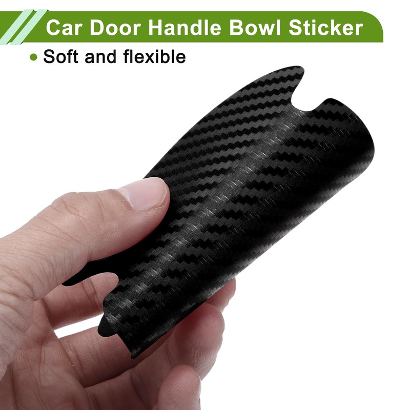 X AUTOHAUX Universal 80x88mm Car Door Cup Protector Sticker Anti-Scratches+Auto