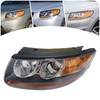 WUSILILU Front Headlight for 2007-2012 Hyundai Santa Fe Halogen Headlight,