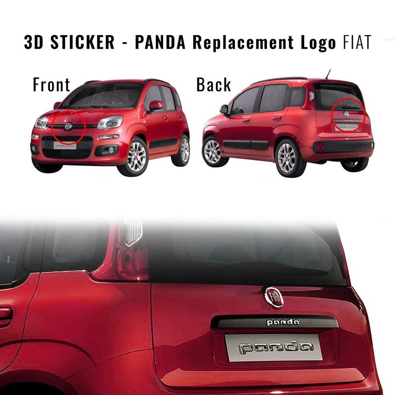 Fiat AMS 32012 3D Replacement Logo for Panda from 2012