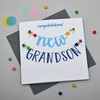 Claire Giles POM085 "Congratulations, New Grandson" Greeting Card Embellished with