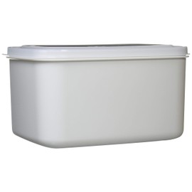 Shinki Synthetic Dragonfly Storage Container, Bran Pickled Container, 1.3 gal (3.5 L), Lid Included, Odor Resistant, Beige, Bran Pickled Sticker, Morning Market, Width 9.1 x Depth 6.7 x Height 4.9