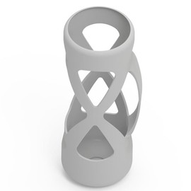 verlgequ Silicone Boot with Handle for Owala Water Bottle 24 oz, Anti Slip Water Bottle Carrier Grip Accessories for Owala Freesip (Gray)