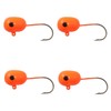 Northland Fishing Tackle High-Ball Floater Jig, Orange, #1 Hook, 4/Cd