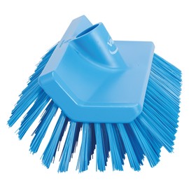 Vikan 70473 High-Low Brush, 10-1/4" Polyester Bristle, Blue