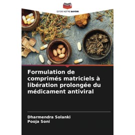 Formulation de comprimés matriciels à libération prolongée du médicament antiviral